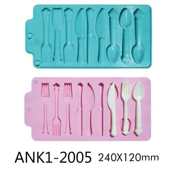 

Family baking mold knife and fork shape chocolate mold ANK1-2005 (random color)