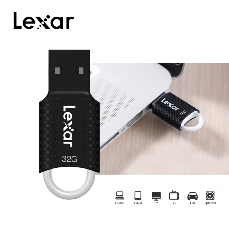 Lexar V40 Бесплатная доставка мини Usb 2 0 Флешка 16 ГБ 32 64 Гб класс 4 Memoria карта памяти