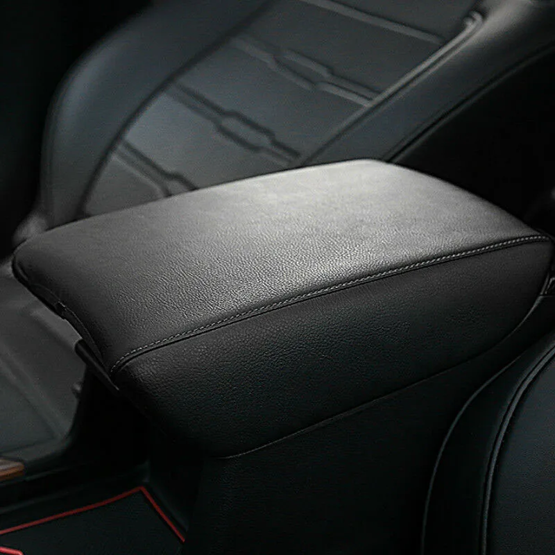 Черный Автомобильный кожаный коврик для подлокотника защитная подушка Honda CRV 2017