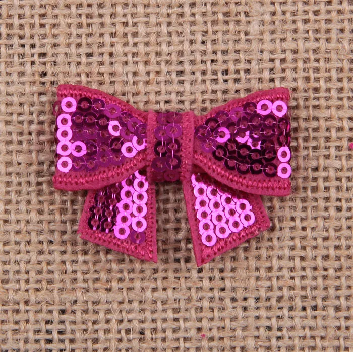

Nishine 120pcs/lot 1.6" Mini Glitter Sequin Bows For DIY Hair Clip Headbands Girls Headwear Hair Accessories(Color:15 Colors)