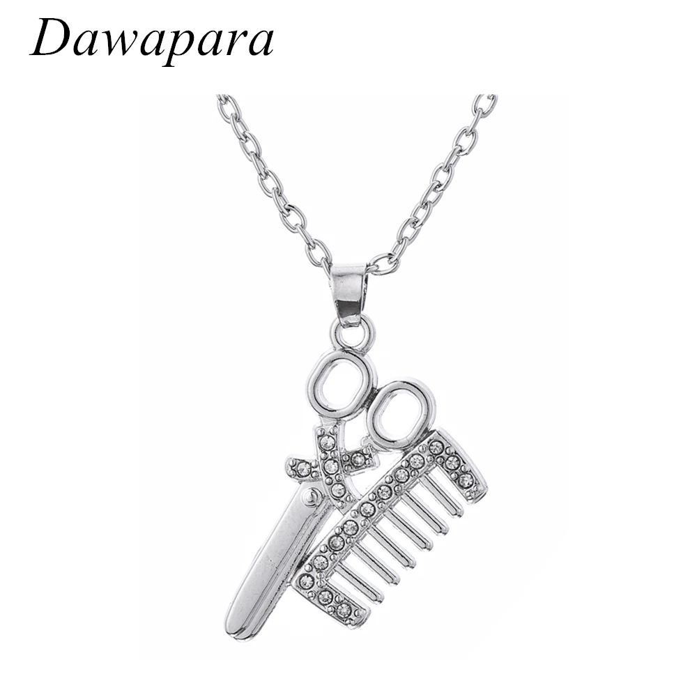 Женские ожерелья и кулоны с кристаллами для стрижки ювелирное изделие ножницами