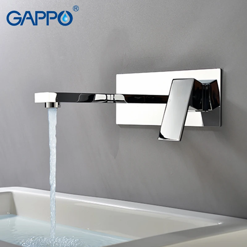 

GAPPO basin faucet bathroom bath faucet waterfall sink taps wall mounted Water mixer shower mixers tap Sanitary Ware Suite