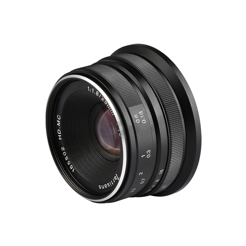 7artisans 25mm f1.8 Prime Lens to All Single Series for E Mount Canon EOS-M Mout Micro 4/3 Cameras A7 A7II A7R Free Shipping | Электроника