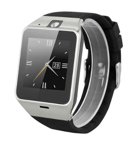 Умные часы Excelvan Aplus GV18, синхронизация уведомлений, поддержка sim-карты, Bluetooth, подключение для телефона Android, умные часы - Цвет: black