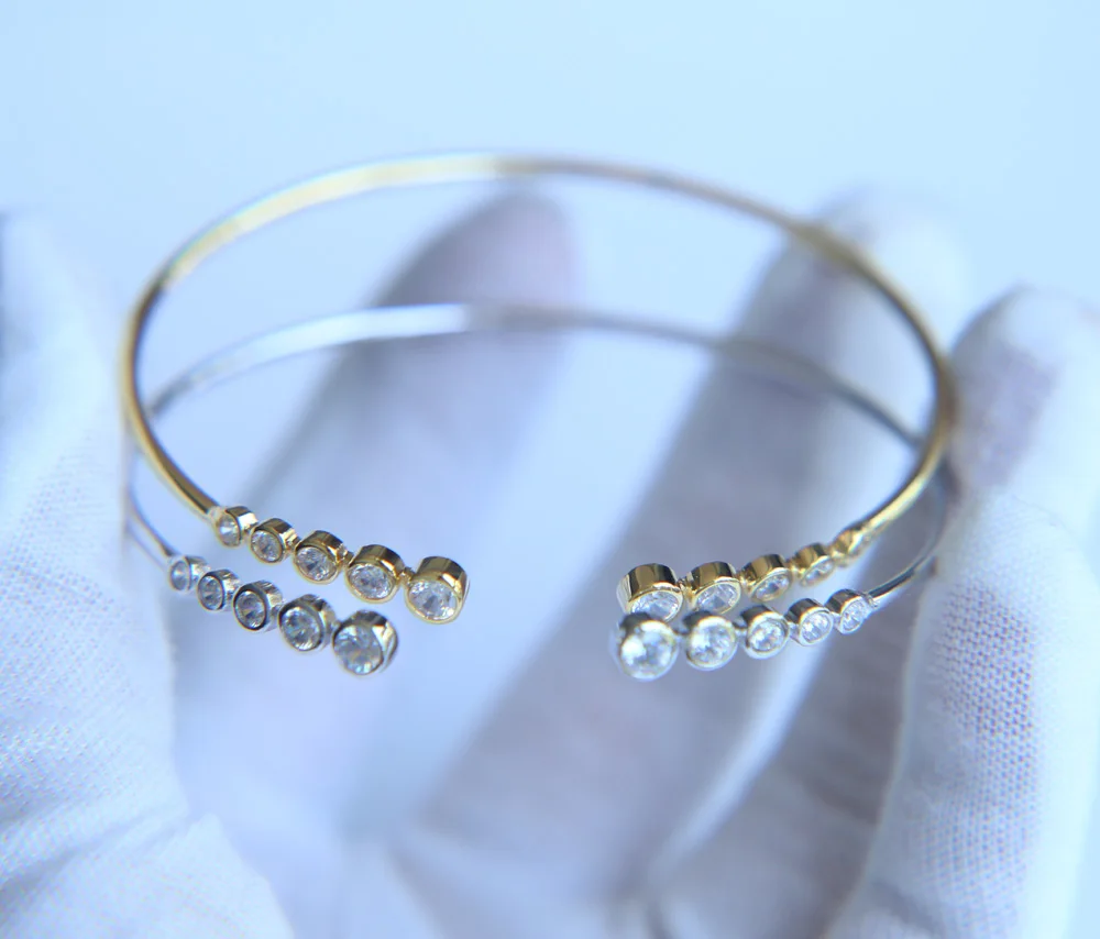 Женские регулируемые браслеты Pulseira Feminina серебристые ювелирные изделия из