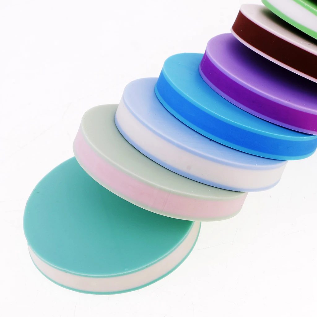 13pcs Colorful Round Rubber Stamp Carving Blocks for DIY Stamps Crafts Hobbies 5x0.8cm | Дом и сад