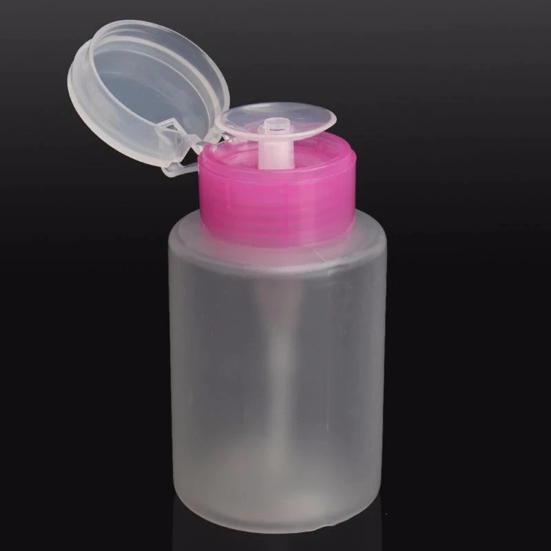 Belen 150ML Pink Empty Dispenser Pump Nail Art Polish Liquid Alcohol Remover Cleaner Bottle Makeup Equipment Tool | Красота и