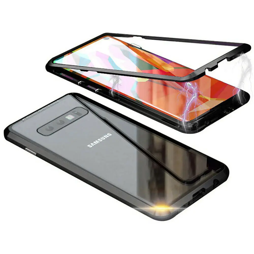 Роскошный металлический корпус чехол для телефона Магнитный для samsung Galaxy S10 S9 S8 Plus чехол S10e Note 8 для samsung Note 9 чехол