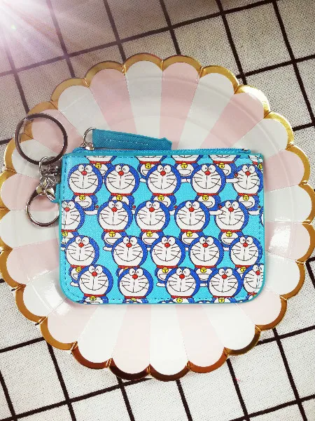 see chart IVYYE 1 шт. Doraemon аниме плюшевый держатель для карт PU мультфильм Кредитные ID сумки на молнии монета автобус карты Кошелек Дети Девочки Подарки Новинка - Цвет: see chart