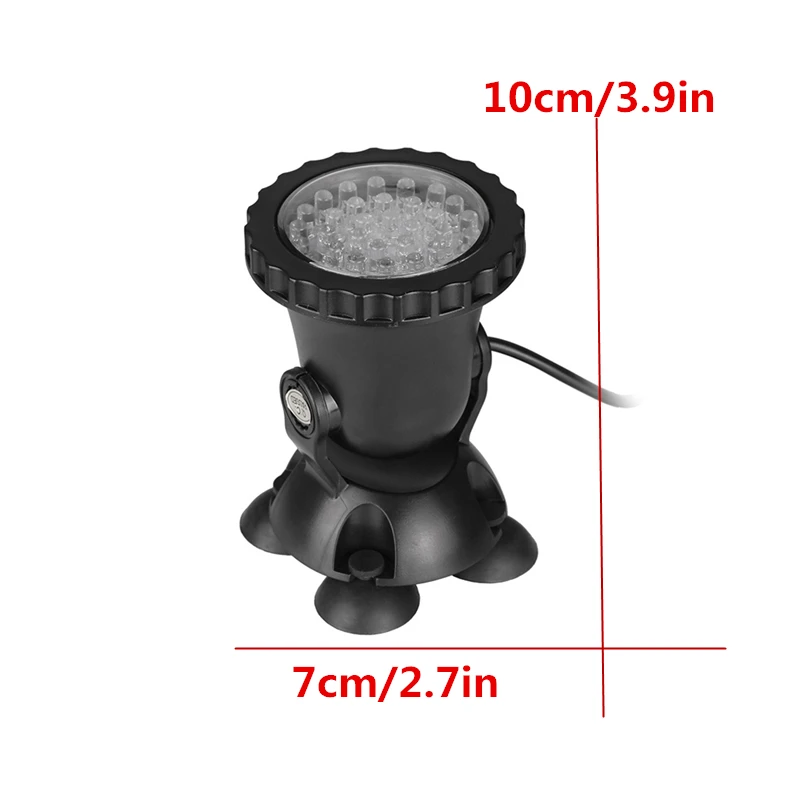 Mini DC 12V 1A IP67 Waterproof Remote RGB Colorful 4in1 LED Aquarium Spotlight Fish Pool Landscape Lamp Tank Underwater Lights | Лампы и
