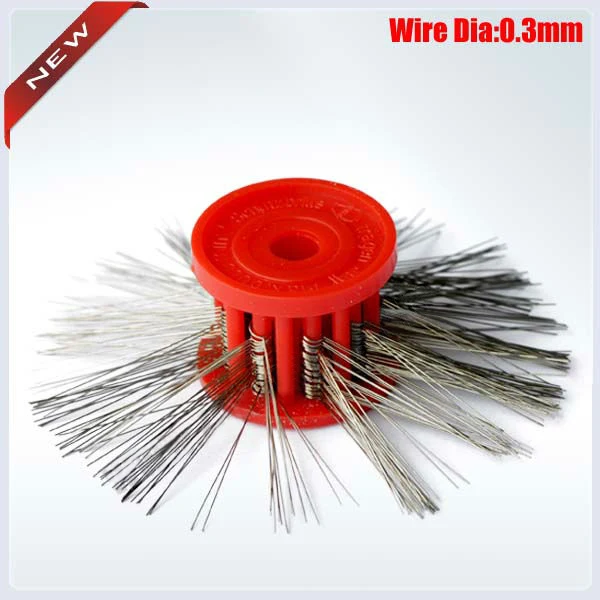 0.20mm Mounted Matt Wire Brush Red Color,Jewelry Dental Gold Rotary Engraving Burnishing Engraving Cleaning Polishing Tools
