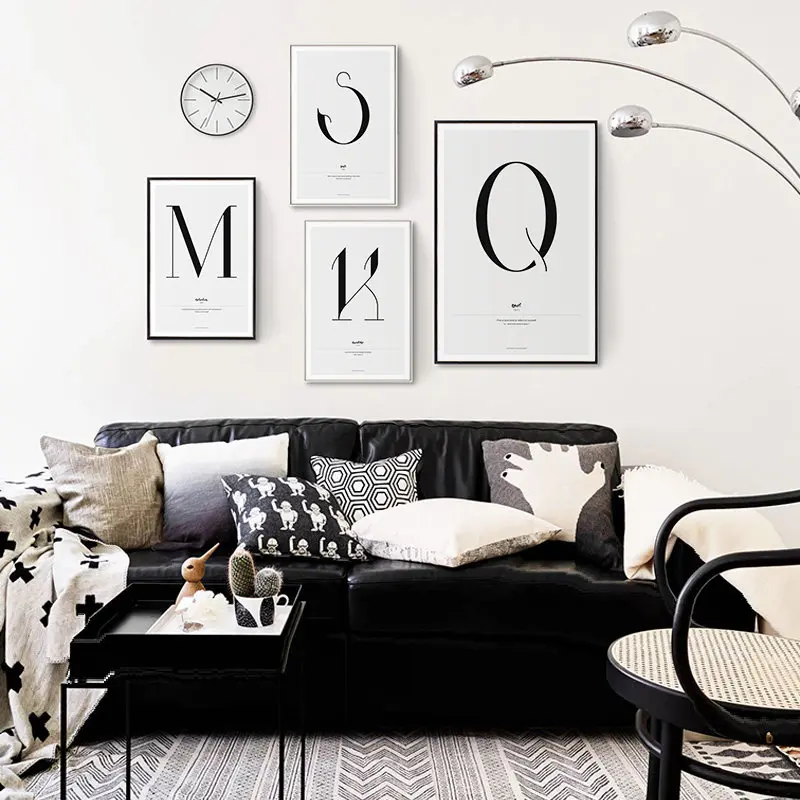 Слова цитаты Nordic искусство домашний декор Скандинавская Картина на холсте Wall Art