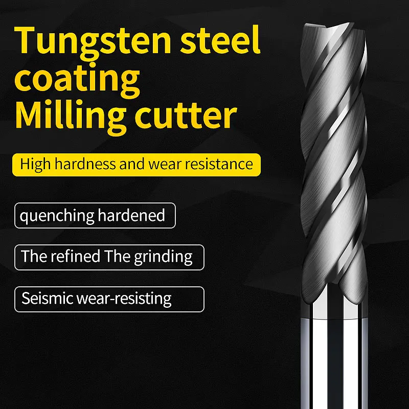Augusttools фрезерные инструменты резка HRC50 4 Флейта Fresa cnc сплав карбидная