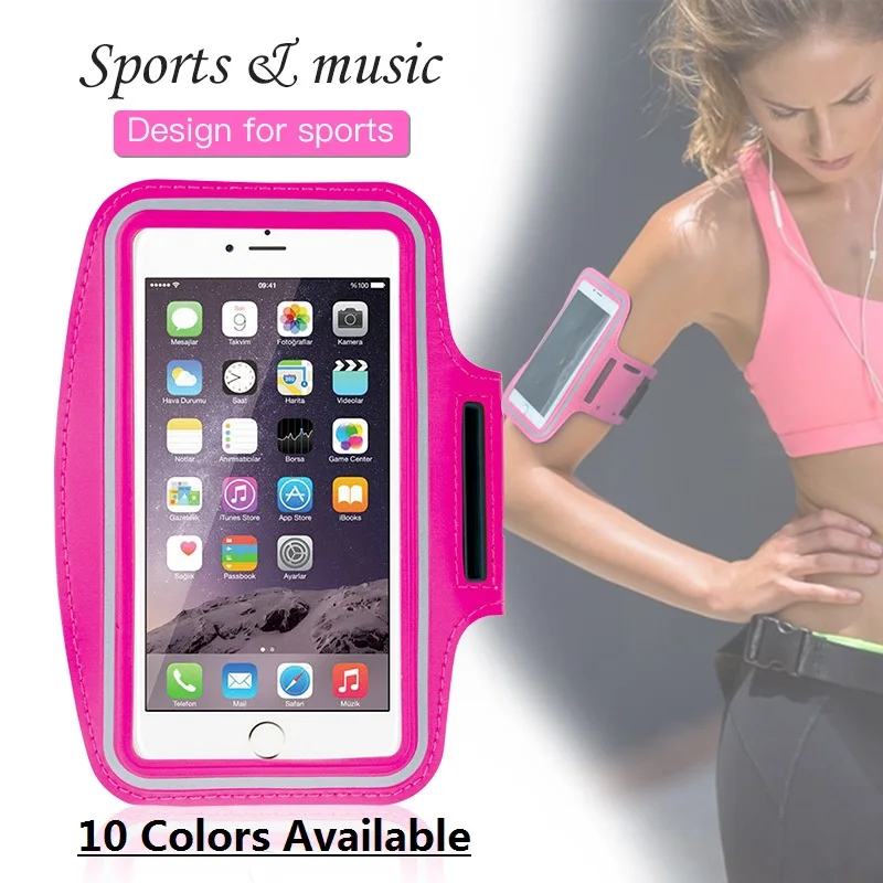 

Sports Cell Phone Bag Holder Armband Case for iPhone 7 8 X XS Samsung S10 S9 S8 Plus Huawei P30 P20 Pro Lite Phone Hand Bag Case