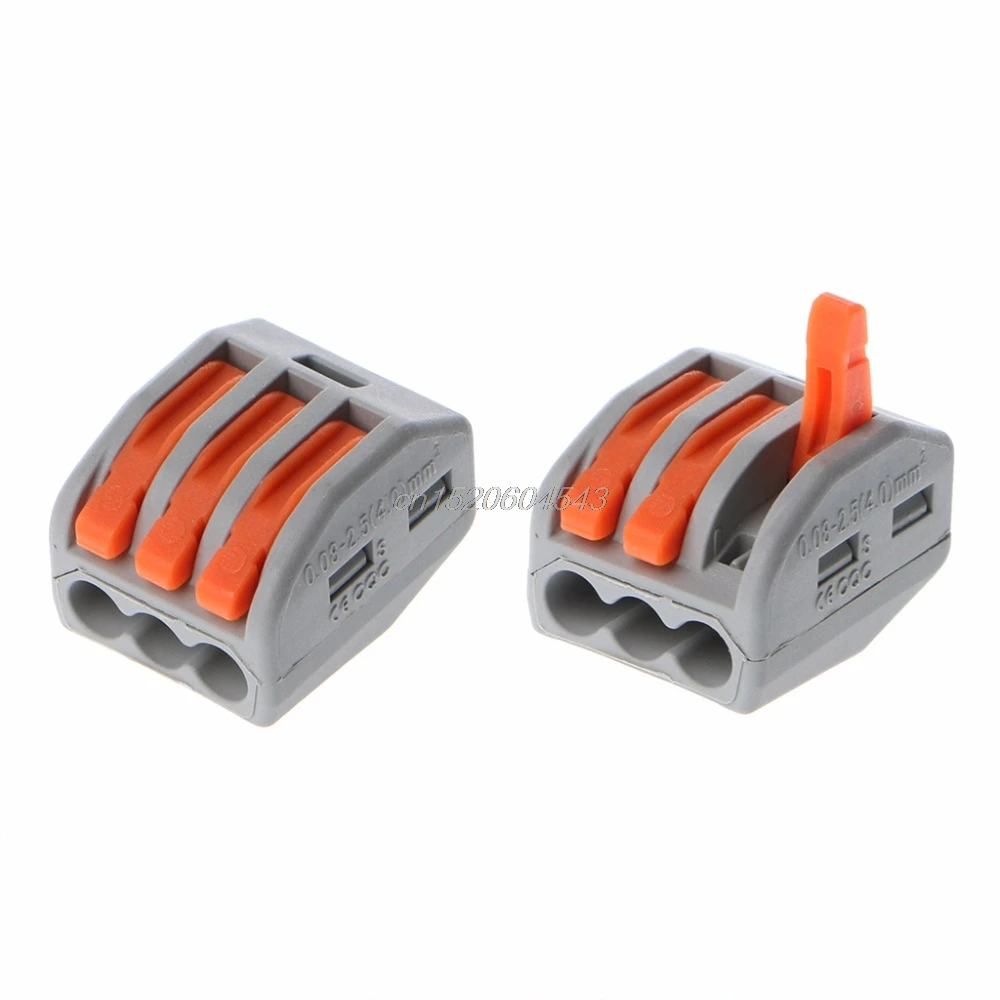 10 шт. многоразовые клеммные колодки R06 для электрического кабеля|wire connector|terminal