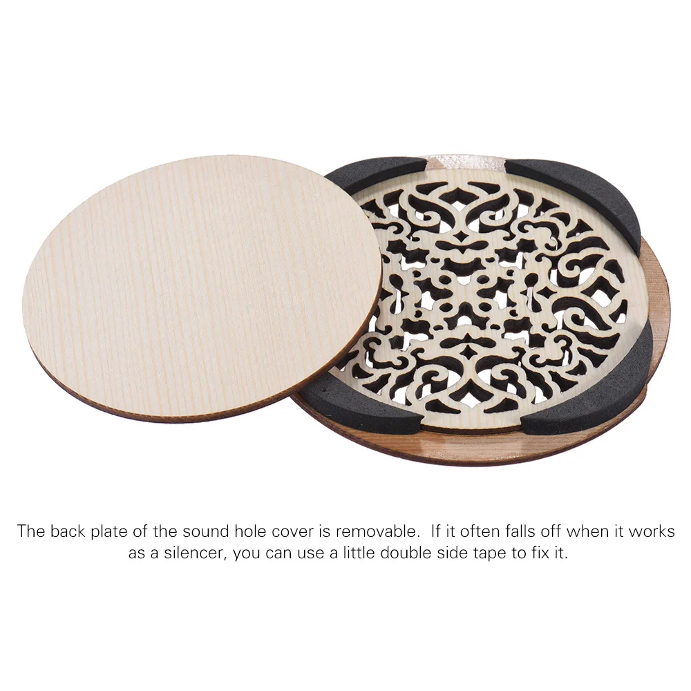 Деревянная гитара Soundhole звуковая Крышка блока отзывы буфера ель дерево для EQ