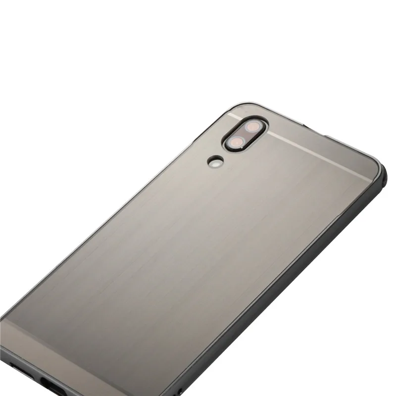 Huawei P20 EML-L29 EML-L09 EML-L22 покрытие корпуса металлический чехол-бампер с щеткой для задней крышки, Твердый Чехол для huawei P20 жнвлп L29 L09 L22