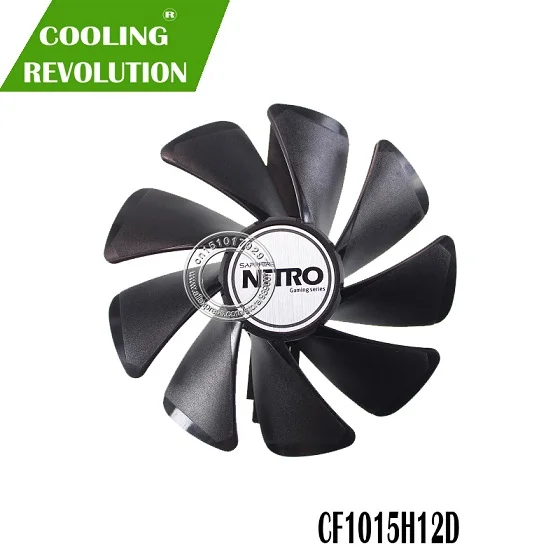 Black 95 мм CF1015H12D Шестерня LED кулер вентилятор Замена для Sapphire NITRO RX590 RX580 RX570 RX480 RX470 4N001-02-20G вентилятор для видеокарты - Цвет лезвия: Black