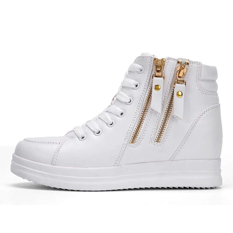 LAASIMI flat platform Shoes Woman Autumn Boot Fashion Increasing Height women Flats Black White Female Sneakers | Обувь