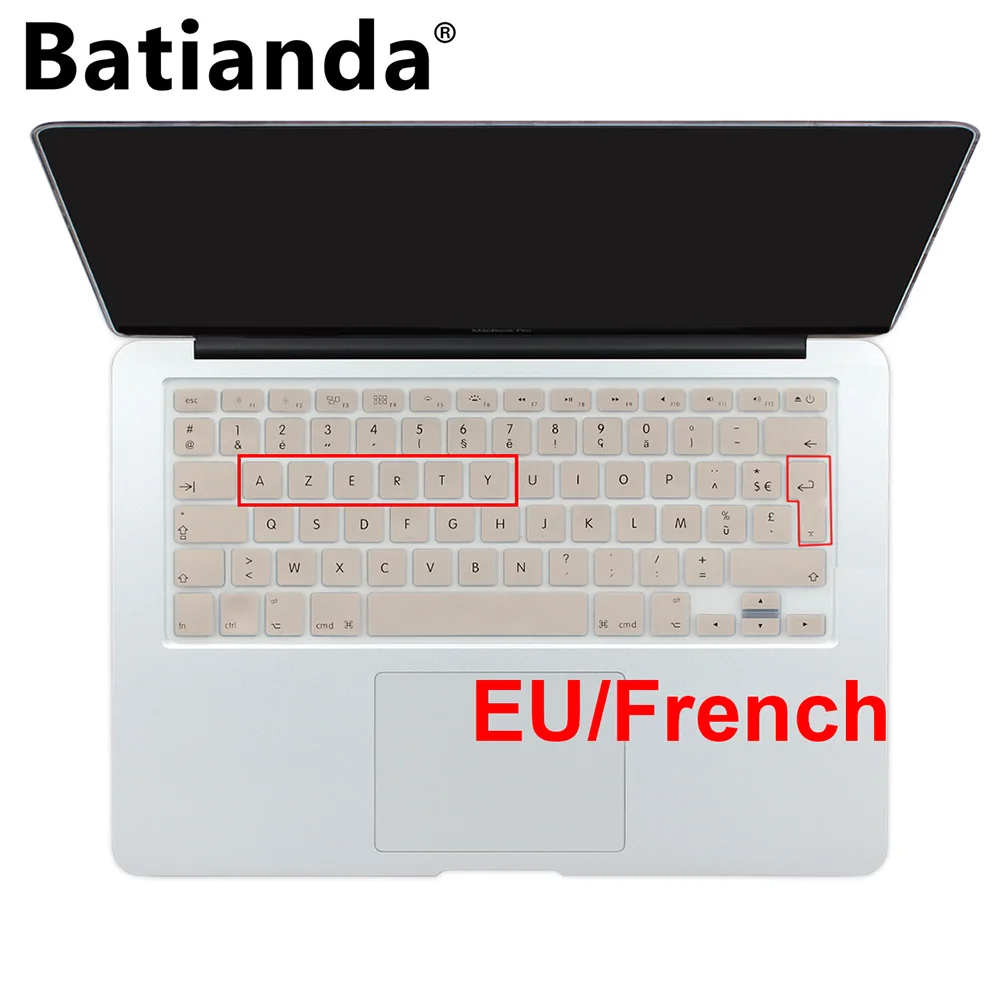 Чехол с французской клавиатурой AZERTY европейского стандарта силиконовый чехол