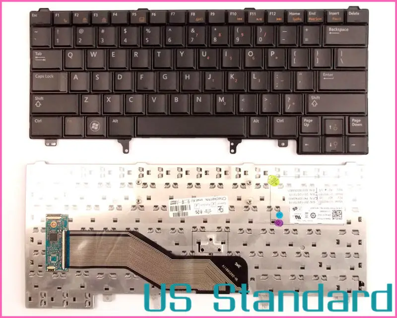 

Laptop Keyboard For Dell Latitude E6220 E6230 E6430s 024P9J 0C7FHD 8G016 V118924CS without Point Stick Non-Backlit US Version