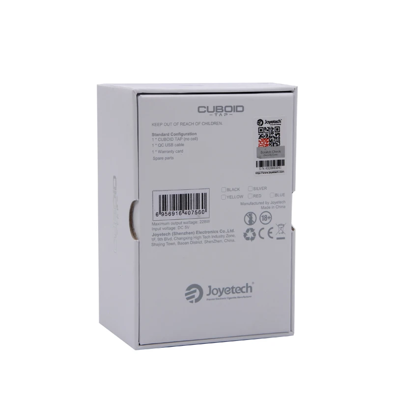Original Joyetech Cuboid TAP 228W Box Mod Electronic Cigarette Vape Support ProCore Aries Tank RTA RBA RDTA | Электроника