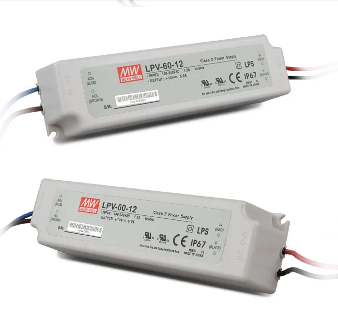LPV 60 5/LPV 12/LPV 24 meanwell band waterproof switch mode led power supplyAC100 240V вход switch switch switchswitching supply unit