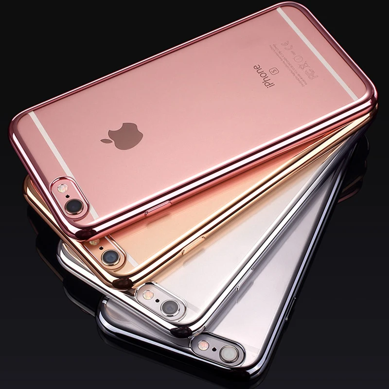 Роскошный прозрачный ТПУ чехол для iPhone XS X Силиконовый Ультратонкий Мягкий 8 7 6 6s