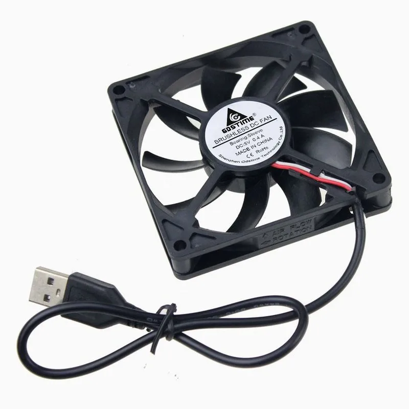 Gdstime 100 шт. 8015 DC 5 в 80x80x15 мм 8 см USB кулер компьютерный M охлаждающий вентилятор 80 x 15 3