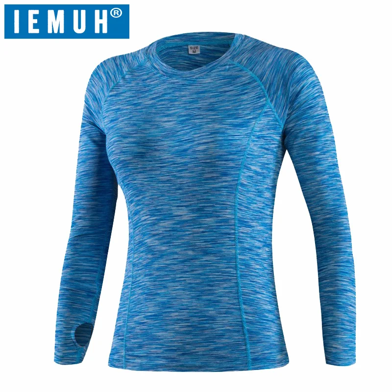 Бренд IEMUH Весенняя женская спортивная одежда футболки женские для бега походов