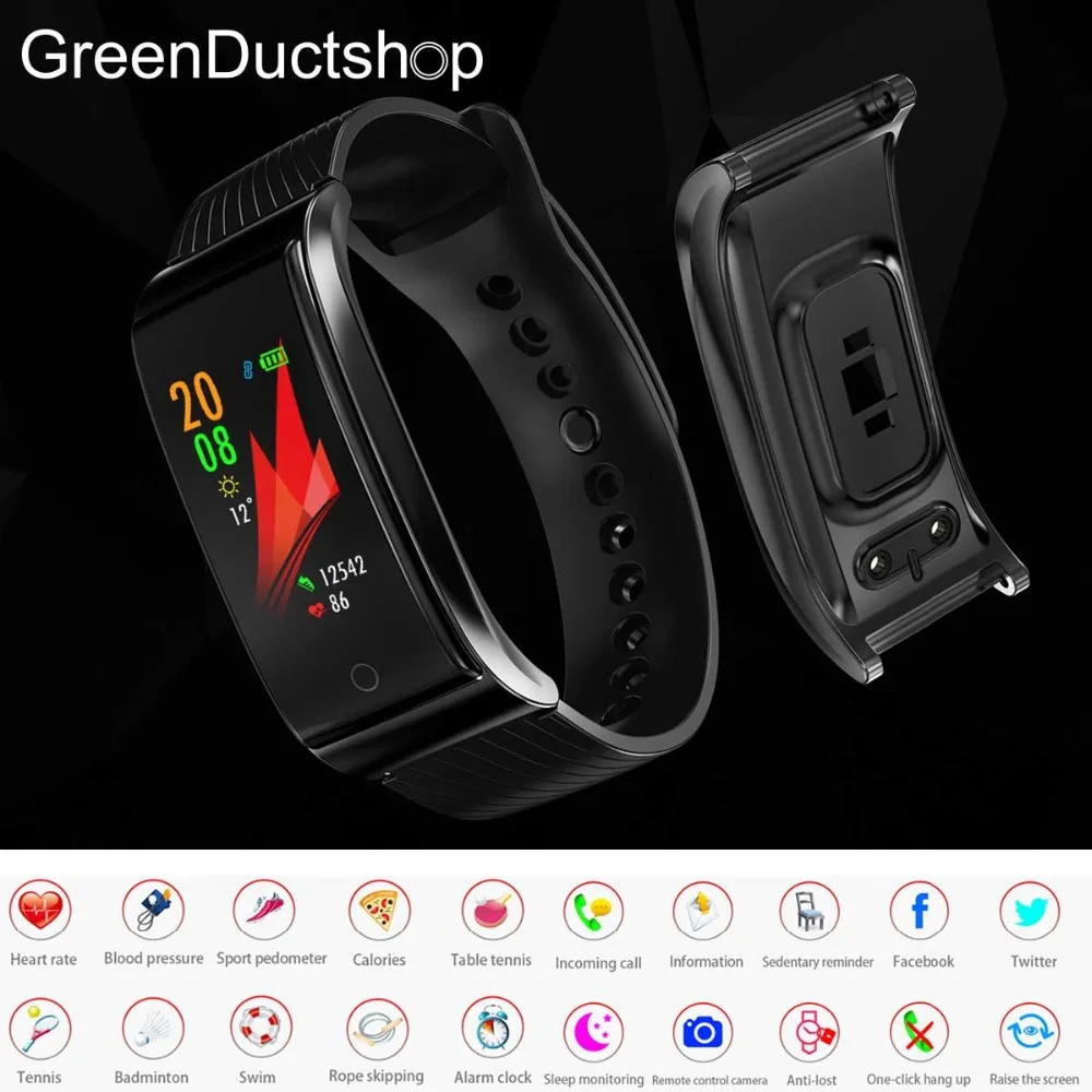 Смарт-браслет Smartch F4 фитнес-трекер 0 96 дюймов полноцветный ips HD дисплей