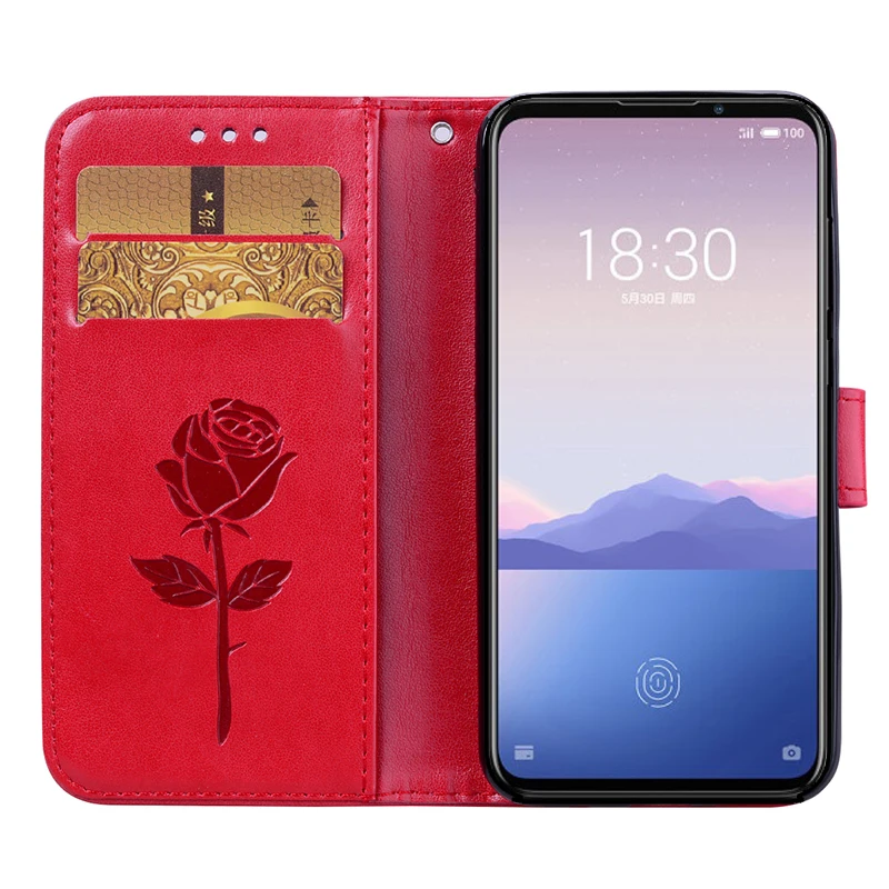 Meizu M6 Примечание чехол Чехол-портмоне из кожи с откидной крышкой для MEIZU 16S 16X 16xs S6
