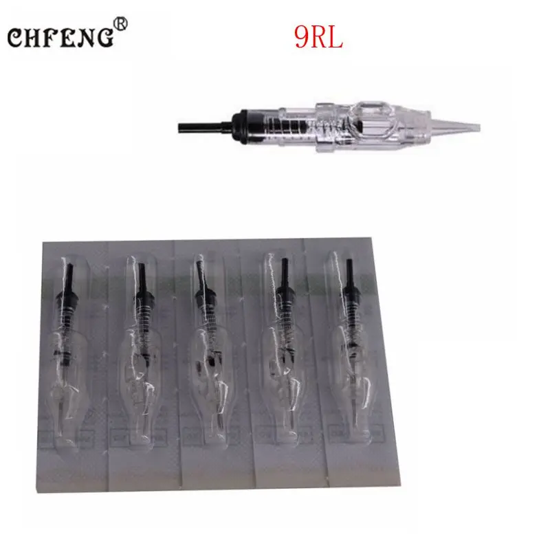 Картридж для перманентного макияжа тату-иглы 9RL Revolution NeedlesSterilized машин и захватов