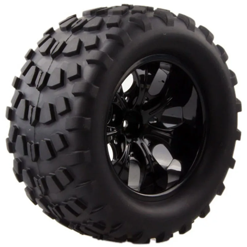 A 2PC 2 шт. дикий Monster Truck Покрышки обод колеса для 1/10 hex концентраторы 12 мм Весы RC автомобиль HSP Off Road 94111 94108 94188 Traxxas Tamiya HPI - Цвет: A 2PC