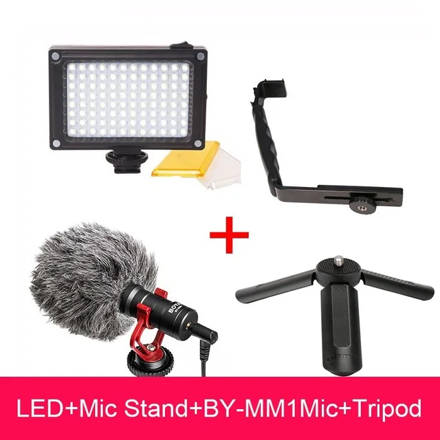 Zhiyun Smooth 4 видео микрофон L кронштейн светодиодный видео светильник, микрофонная стойка для Smooth Q DJI Osmo Mobile Vimble 2 Xiao yi Gimbal