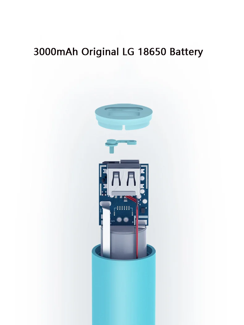 XIAOMI ZMI полный 3000mAh Rechangable 18650 батареи мини XIAOMI power Bank