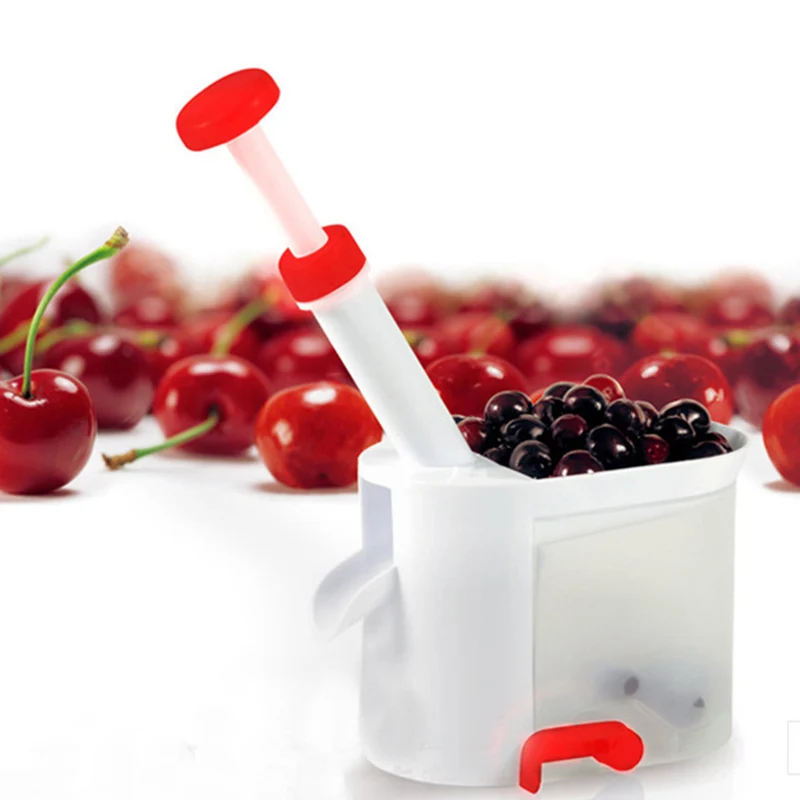 QuickDone Пластик вишня нож для удаления сердцевины и нарезания винограда клип