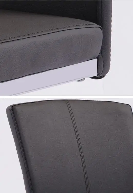 New Fashion European dining chair Stainless PU leather dining chair leisure back chair hotel furniture living room dining chair