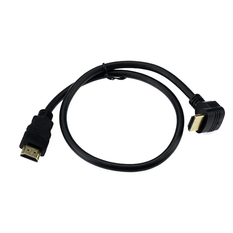 50 см HDMI кабель папа к Мужской адаптер 4K конвертер удлинитель 270 90 градусов правый