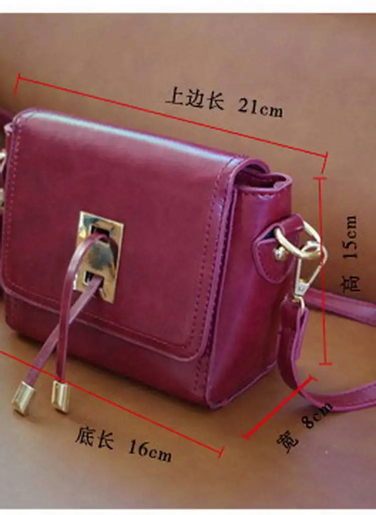 Новое прибытие ретро стиль Drawstring женщины сумка симпатичные мини женщин сумки