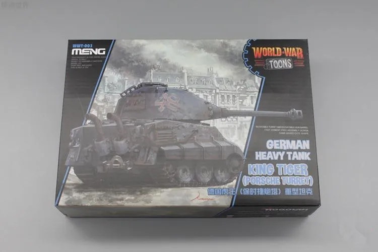 Meng WWT 003 немецкий тяжелый танк King Tiger Q Edition милый пластиковый сборный