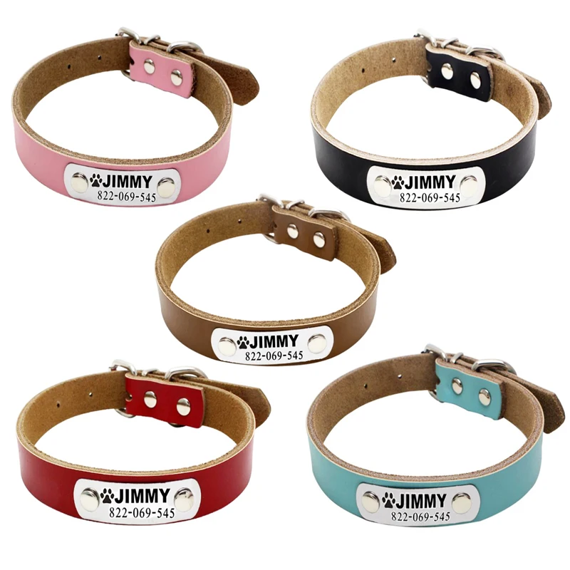 Индивидуальный Выгравированный ошейник для домашних животных с выгравированным