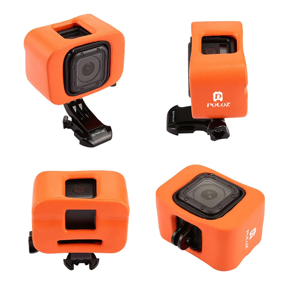 Оранжевый пластиковый плавающий чехол Go Pro для GoPro Hero 4 5 аксессуары защитный