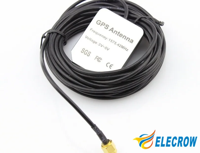 Elecrow gps активная антенна 3 м длина штекер последовательный разъем SMA интерфейсная