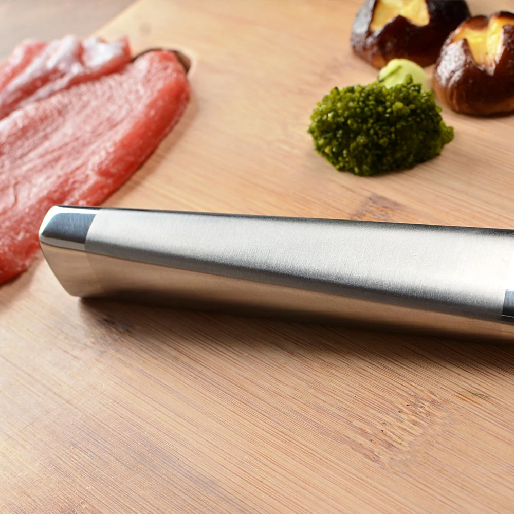 Дамасский кухонный нож японский Santoku ножи шеф повара для нарезки хлеба с острым