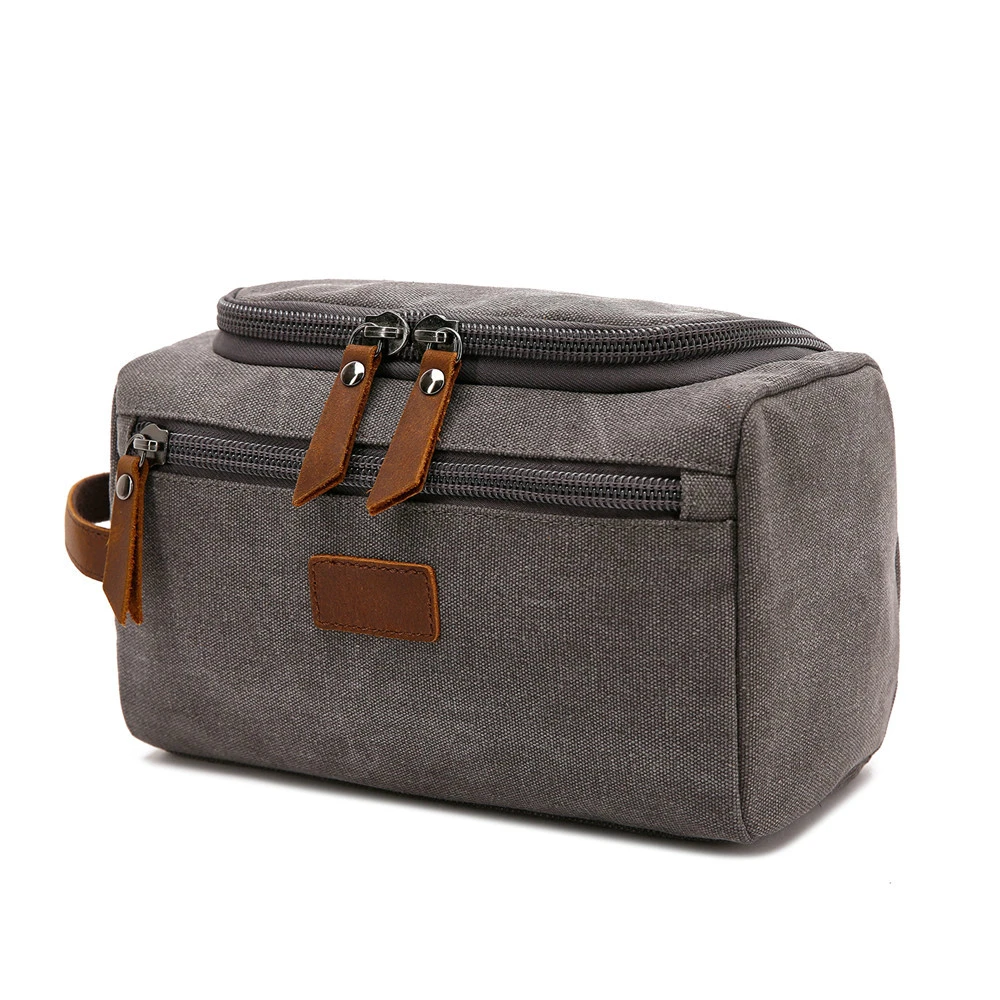 New Men Travel Toiletry Bag Wash Shaving Dopp Kit Packing Cubes Bags Dopp Kit for Canvas Leather Women Travel Bag Cosmetic Pouch