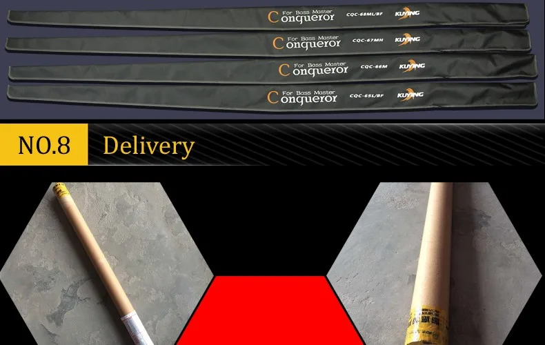 KUYING Conqueror, 1,95 м, 1,98 м, 2 м, 2,05 м, быстрое действие, карбоновая приманка, удочка для ловли рыбы, удочка, бас мастер, 1 секция, твердая мягкая
