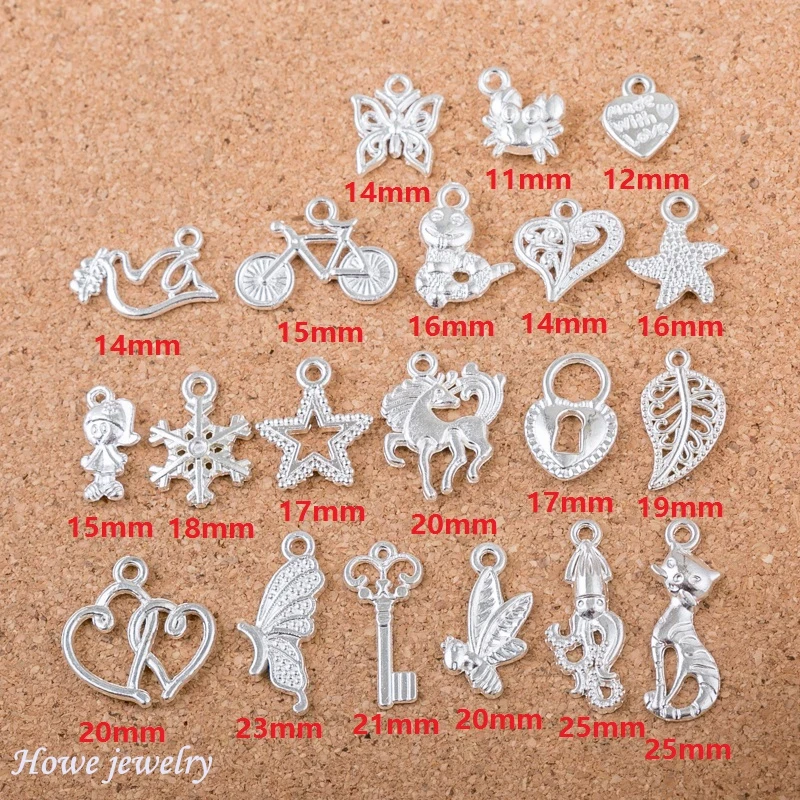 Смешанные 120 шт много стилей кошка птица Звезда Сердце осьминог форма Яркий