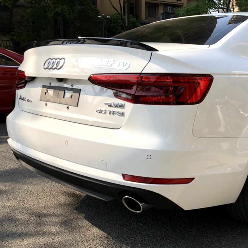 Для Audi A4 B9 задний багажник спойлер Высокое качество ABS Материал грунтовка Цвет для хвостовой части автомобиля декоративное крыло