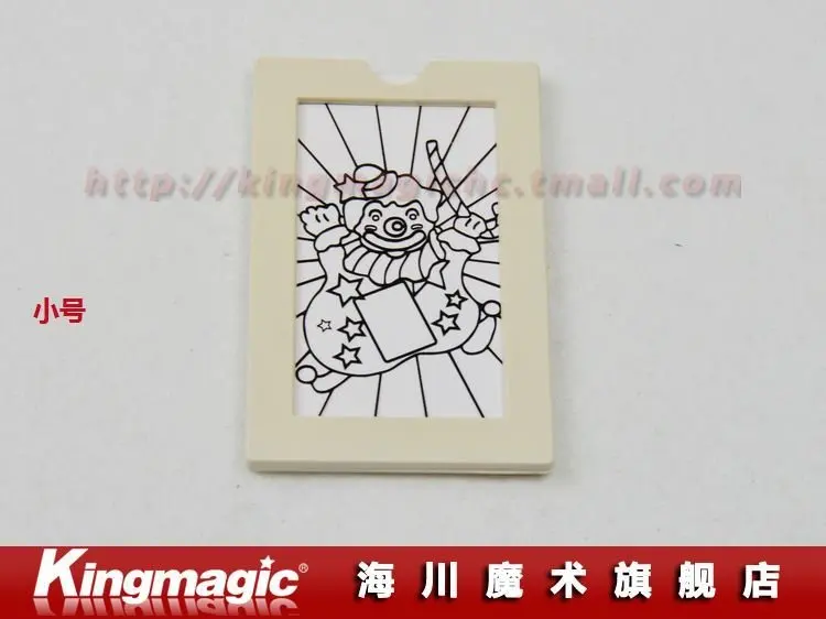 

Kingmagic Coloring Frame(small)/for close up magic/magic tricks/magic props/as seen on tv/ 2pcs/lot-Free shipping by CPAM